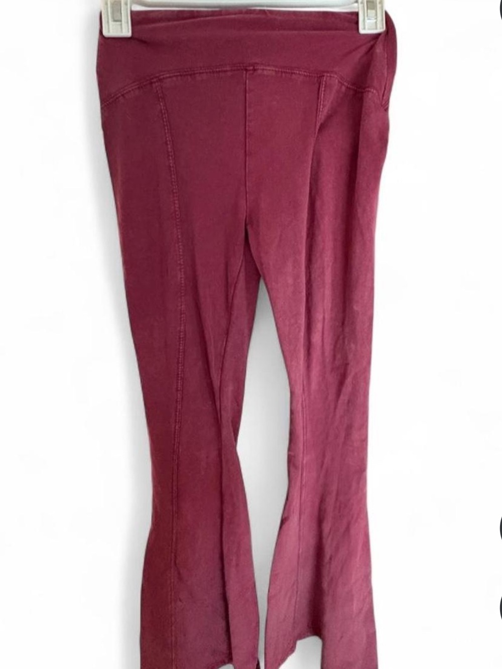 Urban Outfitters Burgundy Flare Knit Pants